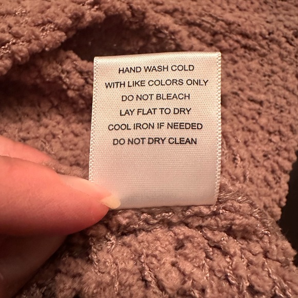 Altar’d State Mocha Mousse Brown Off Shoulder Sweater-S Cozy Cottagecore Relaxed - Picture 7 of 9